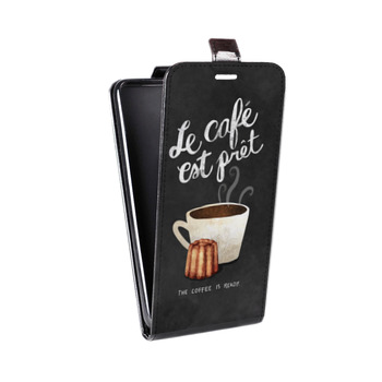 Дизайнерский вертикальный чехол-книжка для Samsung Galaxy S6 Edge Кофе зависимость (на заказ)