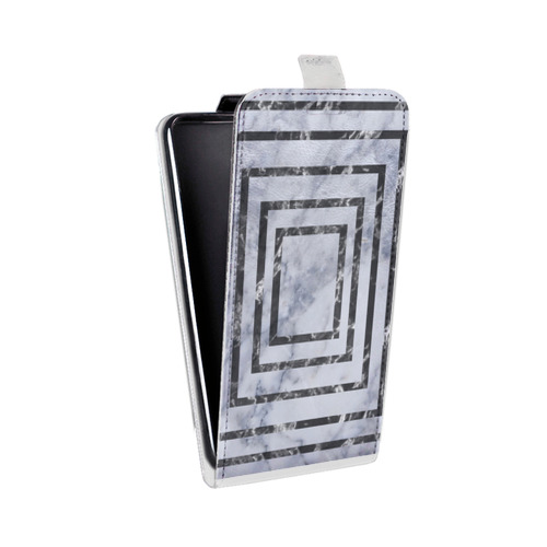 Дизайнерский вертикальный чехол-книжка для ASUS ZenFone 3 Max ZC553KL Геометрический мрамор