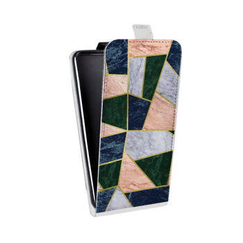 Дизайнерский вертикальный чехол-книжка для Iphone Xs Max Геометрический мрамор (на заказ)