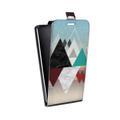 Дизайнерский вертикальный чехол-книжка для ASUS ZenFone 4 Selfie Геометрический мрамор