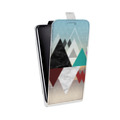 Дизайнерский вертикальный чехол-книжка для Motorola Moto E7 Plus Геометрический мрамор