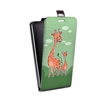 Дизайнерский вертикальный чехол-книжка для Samsung Galaxy S6 Edge Животные с потомством (на заказ)