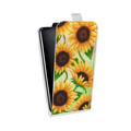 Дизайнерский вертикальный чехол-книжка для Sony Xperia go Романтик цветы