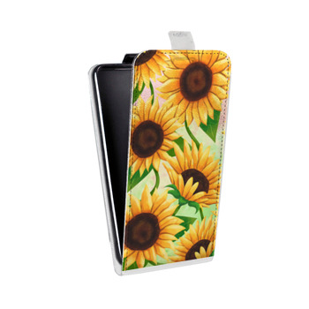 Дизайнерский вертикальный чехол-книжка для Samsung Galaxy S6 Edge Романтик цветы (на заказ)