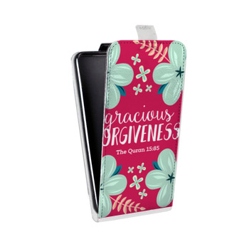 Дизайнерский вертикальный чехол-книжка для Iphone 6/6s Цветочные надписи (на заказ)