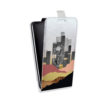 Дизайнерский вертикальный чехол-книжка для Samsung Galaxy S6 Edge Дизайнерский коллаж (на заказ)