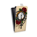 Дизайнерский вертикальный чехол-книжка для HTC Desire 601 Олдскул тату