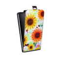 Дизайнерский вертикальный чехол-книжка для Microsoft Lumia 640 XL Органические цветы
