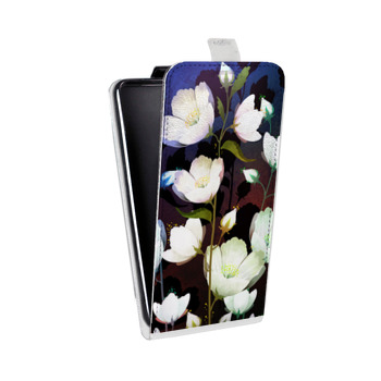 Дизайнерский вертикальный чехол-книжка для Samsung Galaxy J4 Органические цветы (на заказ)
