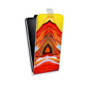 Дизайнерский вертикальный чехол-книжка для Asus ZenFone Live Цветные агаты