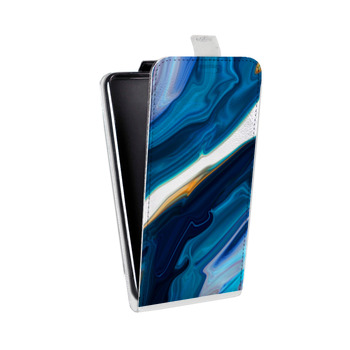 Дизайнерский вертикальный чехол-книжка для Samsung Galaxy J5 Цветные агаты (на заказ)