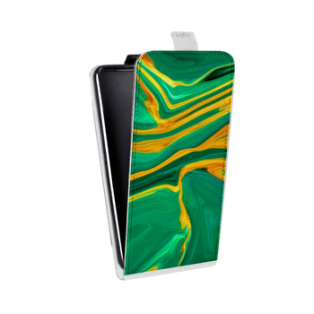 Дизайнерский вертикальный чехол-книжка для Huawei Honor 9 Lite Цветные агаты (на заказ)
