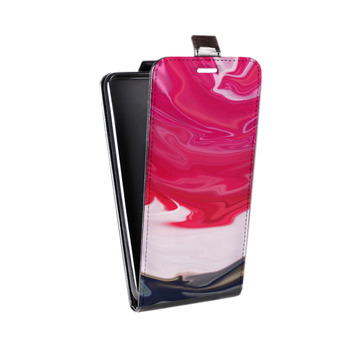 Дизайнерский вертикальный чехол-книжка для Huawei Honor 9 Lite Цветные агаты (на заказ)