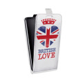 Дизайнерский вертикальный чехол-книжка для Alcatel U5 British love