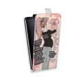 Дизайнерский вертикальный чехол-книжка для HTC Desire 601 Feminism