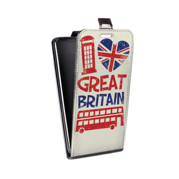 Дизайнерский вертикальный чехол-книжка для Huawei Honor 8s British love (на заказ)