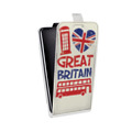 Дизайнерский вертикальный чехол-книжка для Prestigio Grace British love