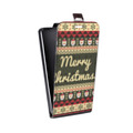 Дизайнерский вертикальный чехол-книжка для Alcatel Idol 5S Рождественный ацтек
