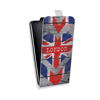 Дизайнерский вертикальный чехол-книжка для Sony Xperia E4g British love (на заказ)
