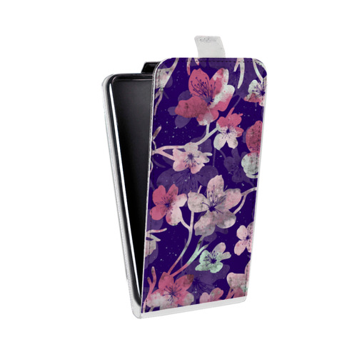 Дизайнерский вертикальный чехол-книжка для HTC Desire 601 Принты листьев