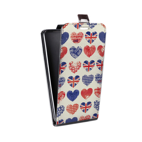 Дизайнерский вертикальный чехол-книжка для Meizu MX5 British love