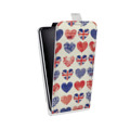 Дизайнерский вертикальный чехол-книжка для Alcatel 1C British love