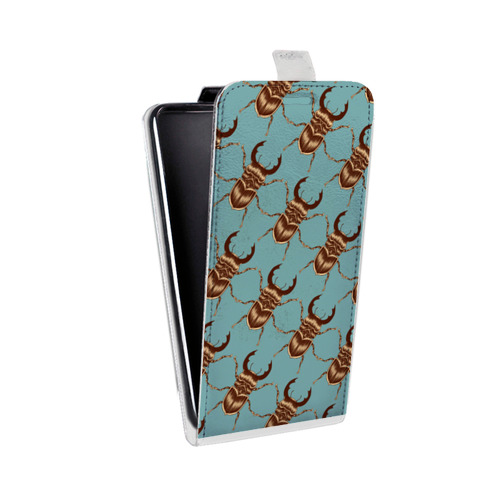 Дизайнерский вертикальный чехол-книжка для HTC Desire 601 Принты насекомых