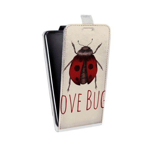 Дизайнерский вертикальный чехол-книжка для HTC Desire 601 Принты насекомых