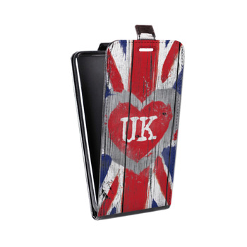 Дизайнерский вертикальный чехол-книжка для Iphone 7 British love (на заказ)
