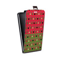 Дизайнерский вертикальный чехол-книжка для HTC Desire 200 Разноцветные таблетки