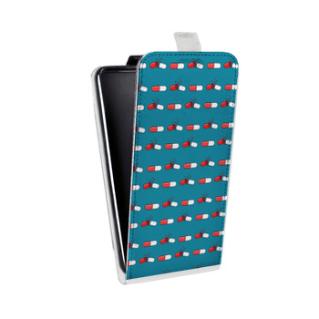 Дизайнерский вертикальный чехол-книжка для Huawei Honor 30i Разноцветные таблетки (на заказ)