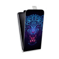 Дизайнерский вертикальный чехол-книжка для Iphone Xr Ультрафиолетовые животные