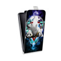 Дизайнерский вертикальный чехол-книжка для HTC Desire 601 Галактические животные 