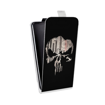 Дизайнерский вертикальный чехол-книжка для Sony Xperia E4g Каратель (на заказ)