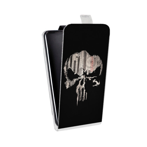 Дизайнерский вертикальный чехол-книжка для LG Stylus 3 Каратель
