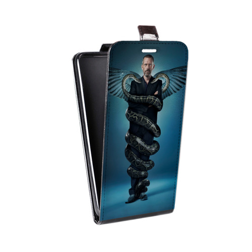Дизайнерский вертикальный чехол-книжка для Samsung Galaxy Ace 4 Доктор Хаус
