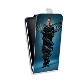 Дизайнерский вертикальный чехол-книжка для Samsung Galaxy Core Lite Доктор Хаус (на заказ)