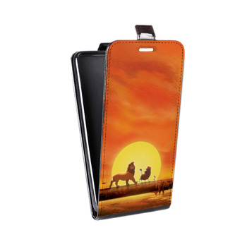 Дизайнерский вертикальный чехол-книжка для Iphone 7 Король лев (на заказ)