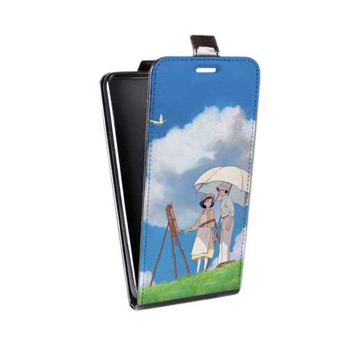 Дизайнерский вертикальный чехол-книжка для Samsung Galaxy A50 Аниме