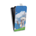 Дизайнерский вертикальный чехол-книжка для Iphone 12 Mini Аниме