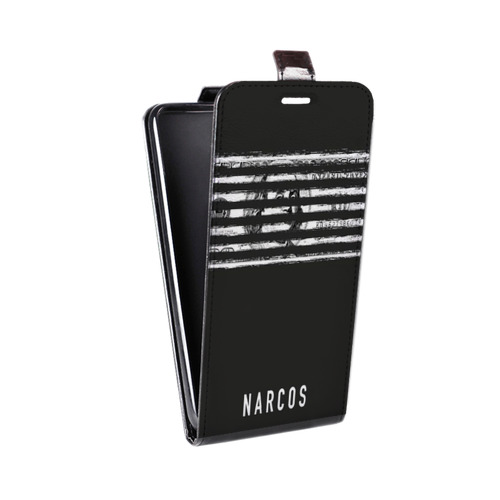 Дизайнерский вертикальный чехол-книжка для Samsung Galaxy Core Нарко