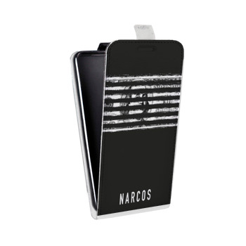 Дизайнерский вертикальный чехол-книжка для Samsung Galaxy S6 Edge Нарко (на заказ)