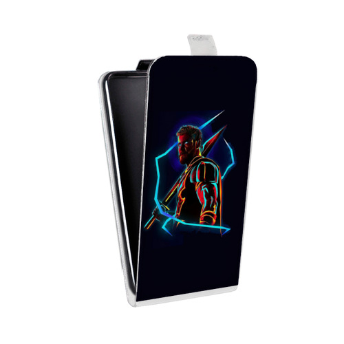 Дизайнерский вертикальный чехол-книжка для ASUS ZenFone 4 Selfie Неоновые супергерои