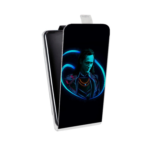Дизайнерский вертикальный чехол-книжка для Samsung Galaxy Trend Lite Неоновые супергерои