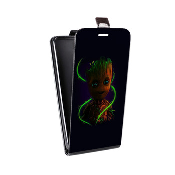 Дизайнерский вертикальный чехол-книжка для Iphone 5s Неоновые супергерои (на заказ)