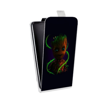 Дизайнерский вертикальный чехол-книжка для Iphone 5s Неоновые супергерои (на заказ)