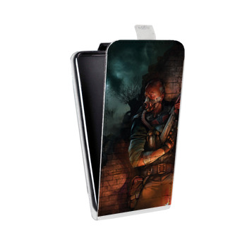 Дизайнерский вертикальный чехол-книжка для HTC Desire V Сталкер (на заказ)