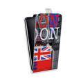 Дизайнерский вертикальный чехол-книжка для Alcatel Shine Lite Дух Лондона
