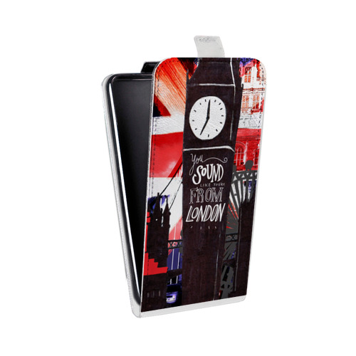 Дизайнерский вертикальный чехол-книжка для Alcatel Idol 5S Дух Лондона