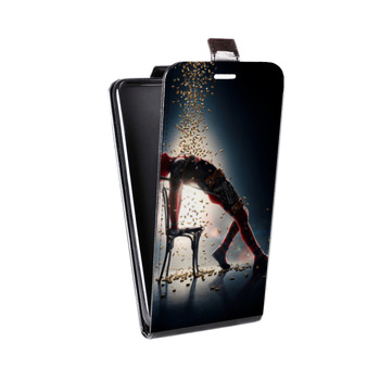 Дизайнерский вертикальный чехол-книжка для Alcatel One Touch Pop D5 Дедпул 2 (на заказ)